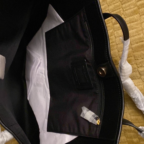 Coach brown and black signature tote - Picture 5 of 7